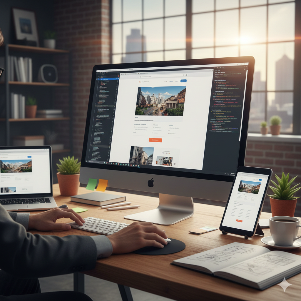 Site vitrine responsive créé pour un artisan